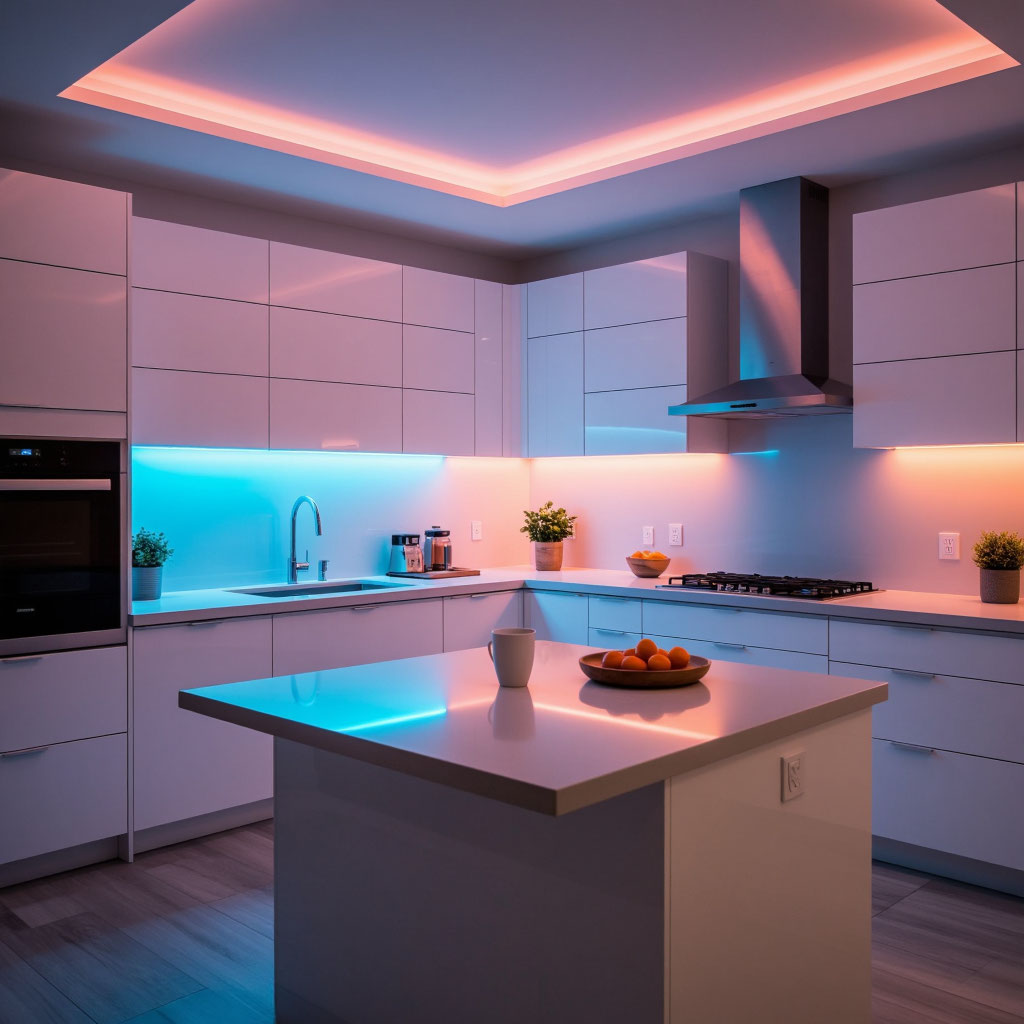 rgb подсветка кухни